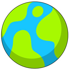 an illustration of green earth