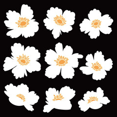 Abstract flower material ideal for textile design,