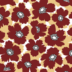 Abstract floral pattern perfect for textile design,