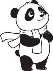 Panda Vector is thinking