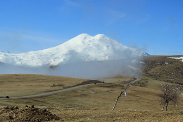 The fact that every object in and around Mount Elbrus looks small