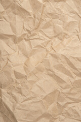 Fototapeta premium The texture of crumpled craft paper