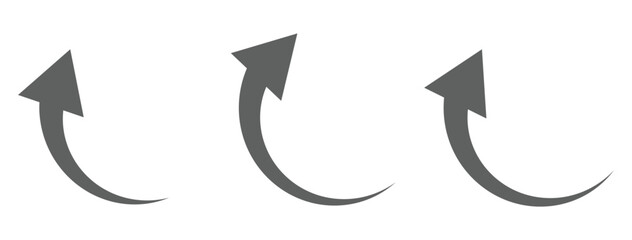 Simple black curved arrow icon pointing right. Long curved hand drawn arrow isolated. arrow icon on transparent png background