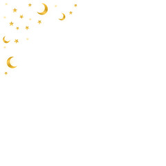 star shining moon border