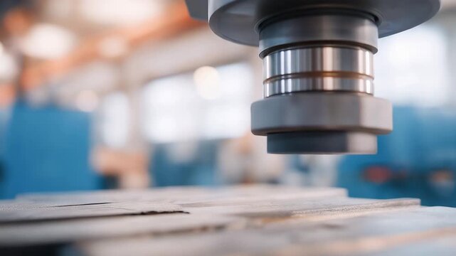 A close-up of a composite beam under mechanical stress in a laboratory rig, strain gauges attached along the surface feeding precise deformation data into a central computer &mdash; materials science