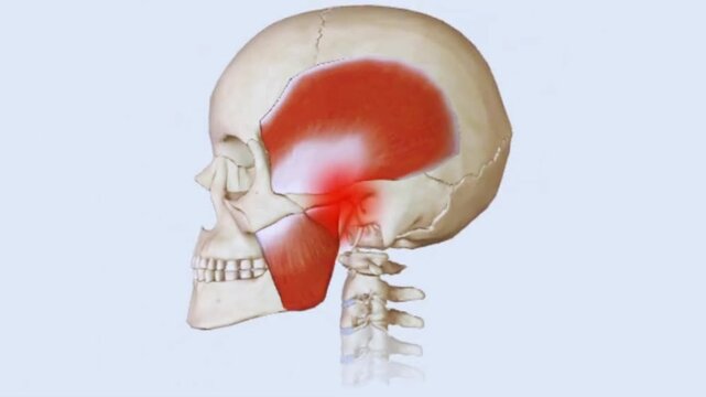 Teeth Grinding and Biting Jaw Movement Skeletal Animation