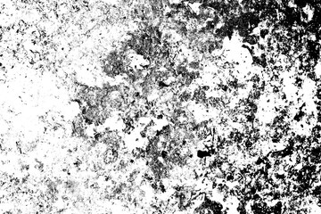 Abstract grunge black and white distressed texture rips tears and rust transparent crumpled industrial overlay background