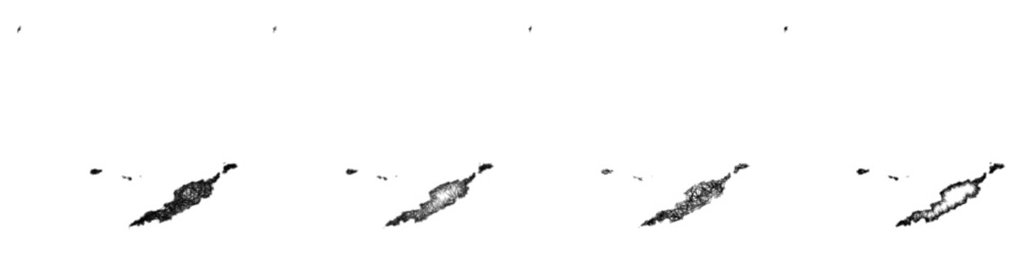 Sketch Anguilla map design set