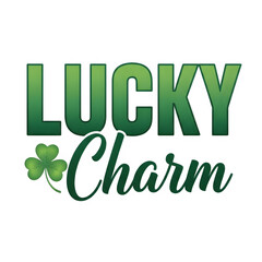 Fototapeta premium Lucky charm logo isolated on transparent background