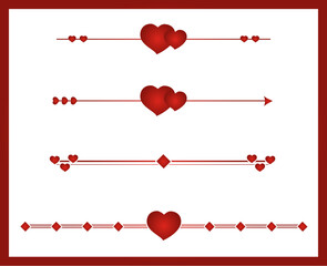 heart. a love.  a postcard or banner for Valentine's Day. the couple is preparing for the wedding.  Vector illustration.