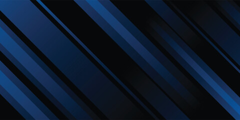 Obraz premium Banner background blue and black ,blue gradient.slash shape.vector.