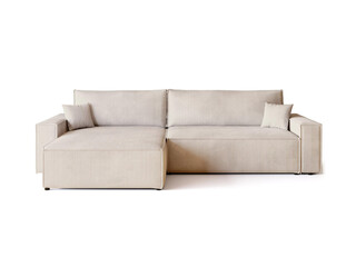Obraz premium comfortable sofa isolated on white
