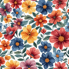 Flowers Pattern Background With EPS format