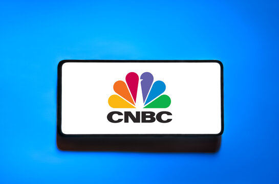 CNBC logo on smartphone. Link&ouml;ping, &Ouml;sterg&ouml;tland, Sweden. 01-29-2026.