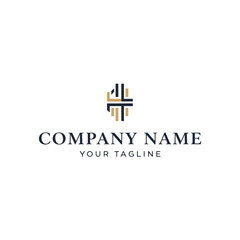 Obraz premium Modern Company Logo Design Template Placeholder.