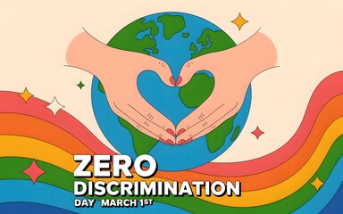 Fototapeta premium Celebrating zero discrimination day