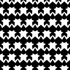 Abstract modern vector geometric seamless pattern in black and white