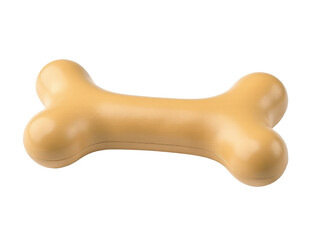 A dog bone toy on a white background