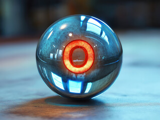 Mystical sphere displaying surreal and ever-changing visions