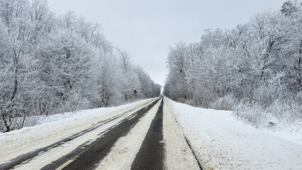 Rime in the Lublin region.