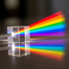 Light passing through a prism