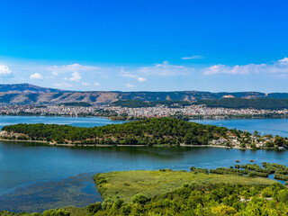 Nissos Ioanninon island on Lake Pamvotida, Ioannina, Greece