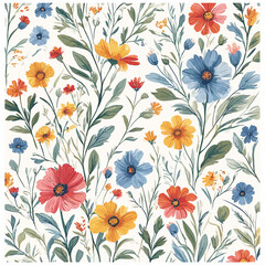 Flowers Pattern Eps Format Design