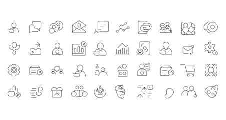 Business Icons Set for Web and Mobile Applications
