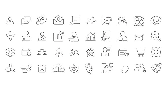 Business Icons Set for Web and Mobile Applications