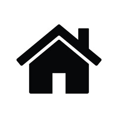 Obraz premium House Home Icon Symbol — Real Estate Property and Residence Sign Vector Illustration