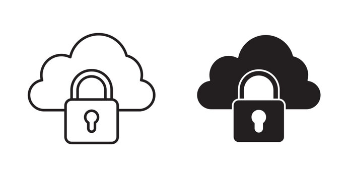 Cloud security icon
