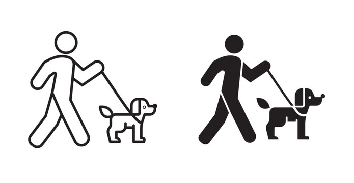 Dog walk icon