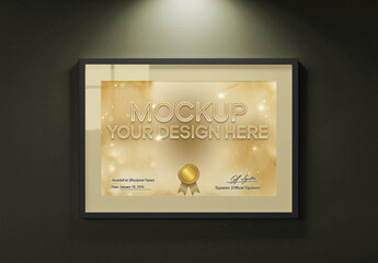 Diploma Frame Mockup