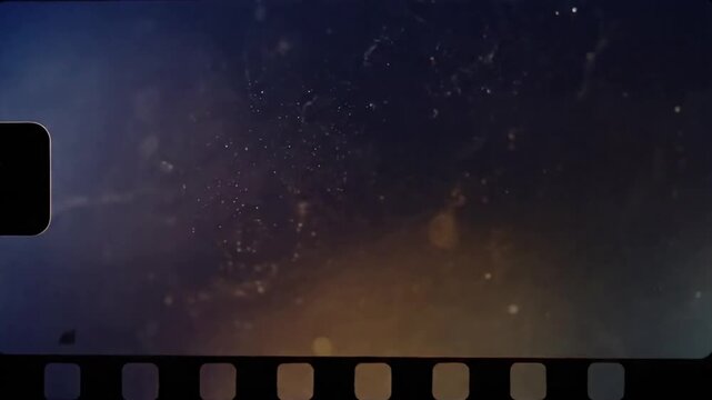 Tritone Color Palette Dynamics Exploring the interplay of three distinct color tones within the moving film grain texture.