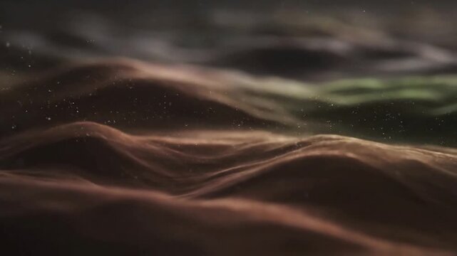 Subtle Particle Flow Soft, blurred background with a gentle, continuous stream of tiny motes.