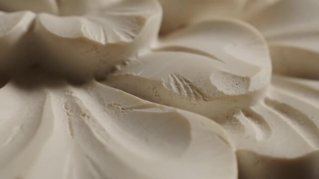 Soft Cream Fabric Texture Closeup.