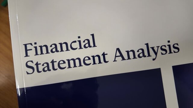 Financial Statement Analysis. High quality 4k footage