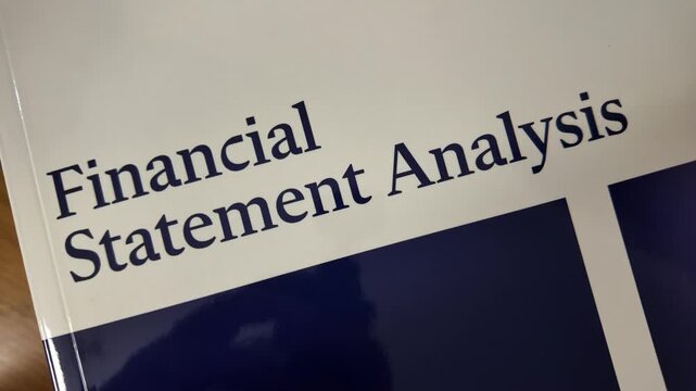 Financial Statement Analysis. High quality 4k footage