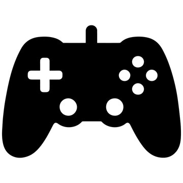 Video game controller icon for gaming, entertainment, and e-sports concepts.
