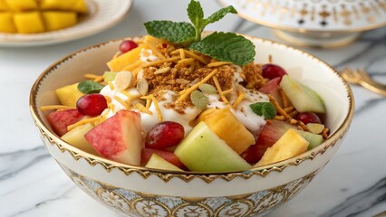 fruit salad in a bowl