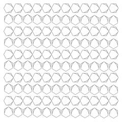 Naklejka premium Vector seamless geometric circle pattern design background texture