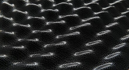 Abstract Wavy Lines Pattern Black and White Design