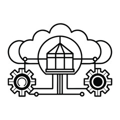 Cloud architect system design silhouette