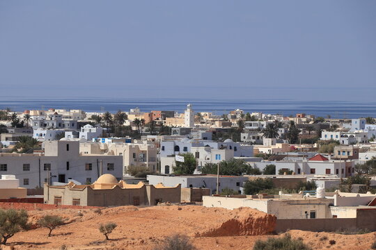 Panoramic View of Guellala in Djerba, Tunisia