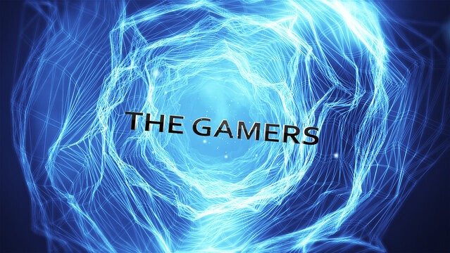 Gamer Teaser Titles In Hyperspace Wormhole Tunnel