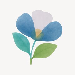 Watercolor floral illustration design.