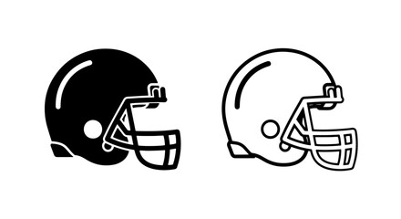 Classic American Football Helmet Icon for Collegiate Sports and Team Spirit Graphics