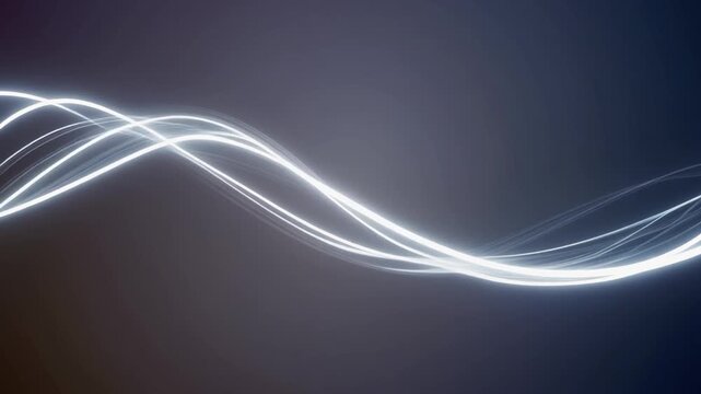 Curving light lines forming gentle arcs floating subtle gradient backdrop digital ambience cinematic futuristic surreal ethereal atmosphere cascading softly glowing layers