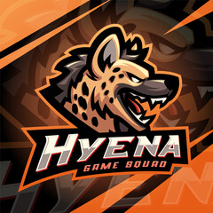 Hyena esport mascot logo design
