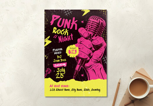 Punk Rock Night Flyer Design